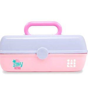 Caboodles Pretty In Petite Stay Retro Cosmetic Case - Periwinkle & Pink